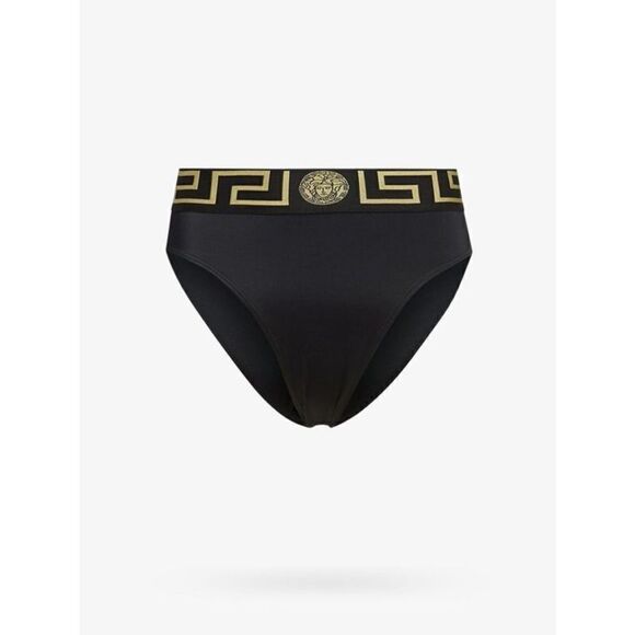 VERSACE Bikini Bottom Brief Woman Black Swimwear NWT Size XS $400 - Picture 7 of 9